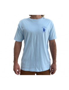 T-shirt peace light blue