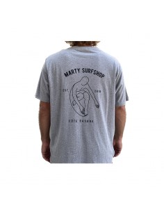 T-shirt hang five melange grey 2